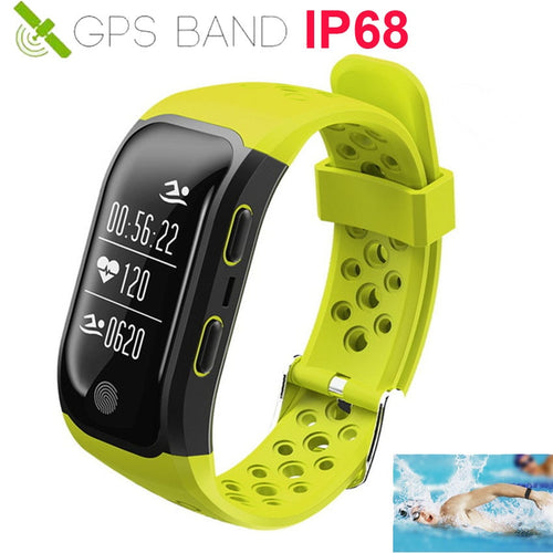 IP68 Dive GPS Smart Band Watch Heart Rate Sport Fitness Tracker Smartband For IOS/Xiaomi/Honor PK Miband 3/4 Speed GPS