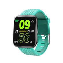 Load image into Gallery viewer, Bakeey 116 Plus2 UI Update Thin Camera Remote Control HR Blood Pressure Monitor Multi Sport Modes Reminder Fitness Smart Watch