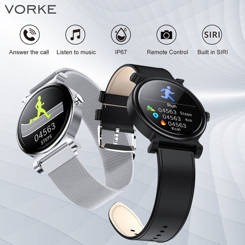 Vorke VK5 Bluetooth Smart Watch with Touch Screen Supports Answer Phone & Listen Music Fitness Tracker IP67 PK Miband 4