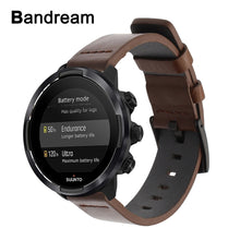 Load image into Gallery viewer, Genuine Calf Leather Watchband for Suunto 9/ Ambit 3 Vertical / Spartan Sport Wrist HR Quick Release Strap Watch Band Wristband