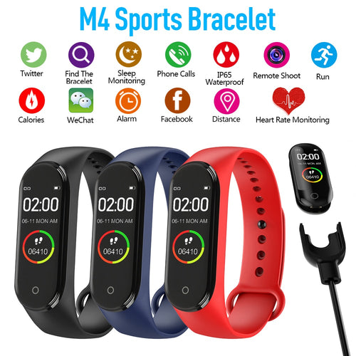 M4 Smart Band Heart Rate Blood Pressure Monitor Fitness Bracelet Sport Smart Bracelet Smartband Activity Tracker