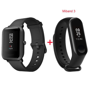 English Version!Original Xiaomi Huami Amazfit Bip Lite Youth Smart Watch Huami Fitness Tracker Bracelet Xiaomi Miband 3 Miband 3