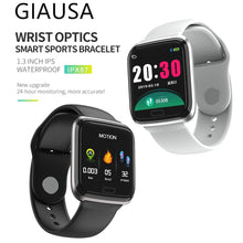 Load image into Gallery viewer, GIAUSA Smart Band Heart Rate Monitor Fitness Bracelet Blood Pressure IP68 Waterproof 9.9mm Thickness Watches Pk Fitbits miband 3