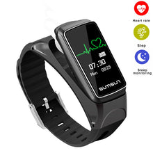 Load image into Gallery viewer, B7 Smart Band Smartband Bluetooth Headset Wristband Talkband Talk Band Heart Rate Monitor Bracelet with Music Player Answer Call